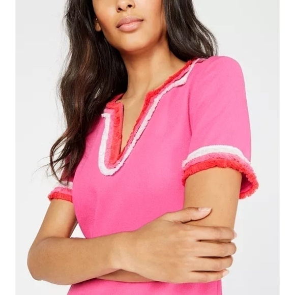 Trina Turk Fringe Shift Dress - Picture 4 of 7